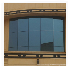 Residential modern style aluminum frame glass curtain wall detail dwg